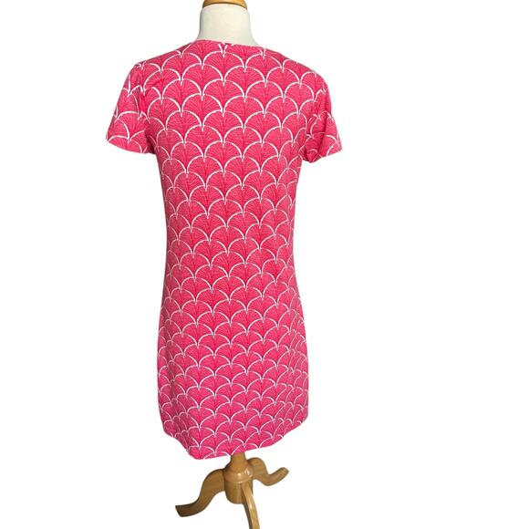 Capelton Road Coral Fans Crew Neck T-Shirt Dress Beach Resort Womens Size Medium - Picture 3 of 11